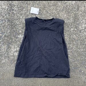 All Saints Charcoal Muscle Tee